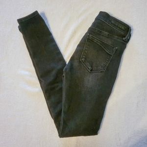 Express Black Midrise Supersoft Legging Jeans Sz 00 Long